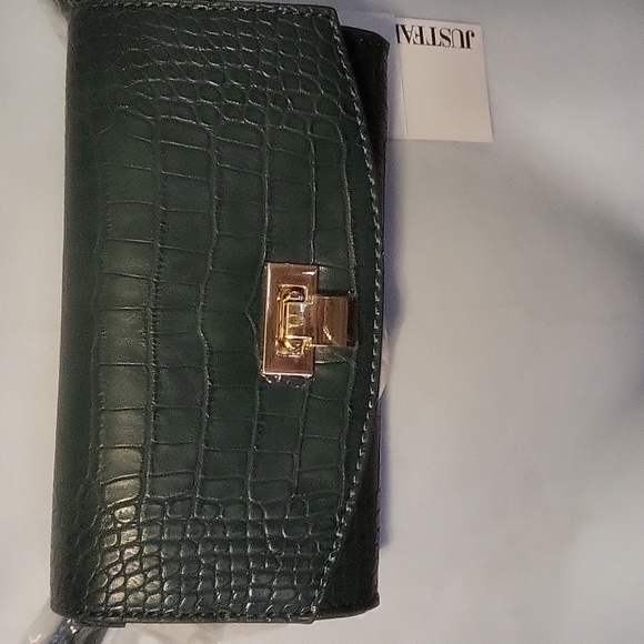NWT JustFab Green Croc Belt Bag - Picture 9 of 9